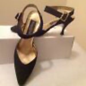 Kenneth Cole black satin shoe women sz 8.5